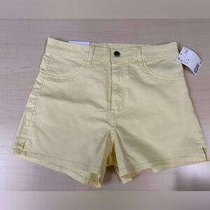 H&M Yellow Jeans Shorts "Yellow" Size 6- Brand New with Tags